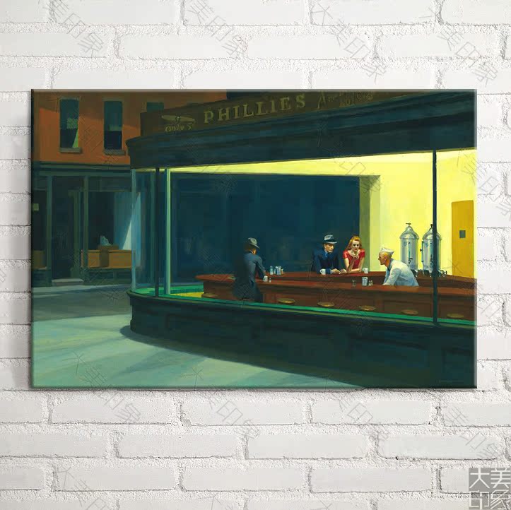 夜鹰 大师 大美印象客厅餐厅油画壁画无框画装饰画