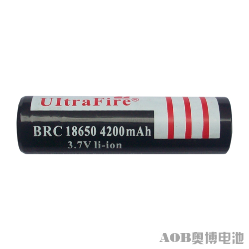厂家直销 强光手电筒电池 18650 3.7V锂电池 黑皮 带精工保护板