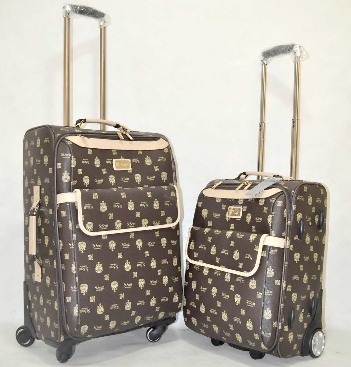 英国品牌优质拉杆箱棕色圣斯科特旅行箱出口欧美韩国高档行李箱包