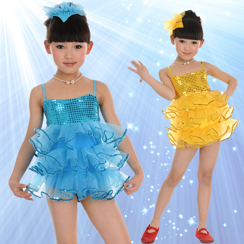 芭蕾舞蹈服 练功服 表演裙 幼儿演出服装 蓬蓬纱裙 儿童表演服装