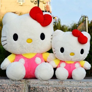 批发Hello Kitty公仔 凯蒂猫 KT猫大号毛绒玩具情人节礼物
