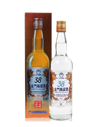 金门高粱酒 38度 白金龙600ml 特级 清香型低度 台湾原装进口白酒