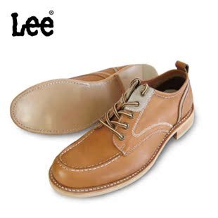 LEE潮流日常休闲鞋男 商务正装皮鞋 男士皮鞋子 韩版英伦板鞋男鞋