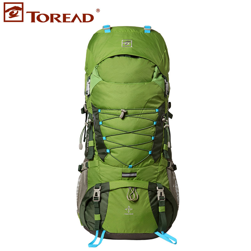 探路者户外装备大容量60L双肩背包旅行包旅游登山包男女TEBC80601