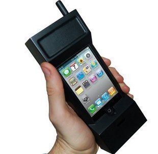 iPhone4手机壳 复古大哥大外壳 iPhone4S手机套个性保护