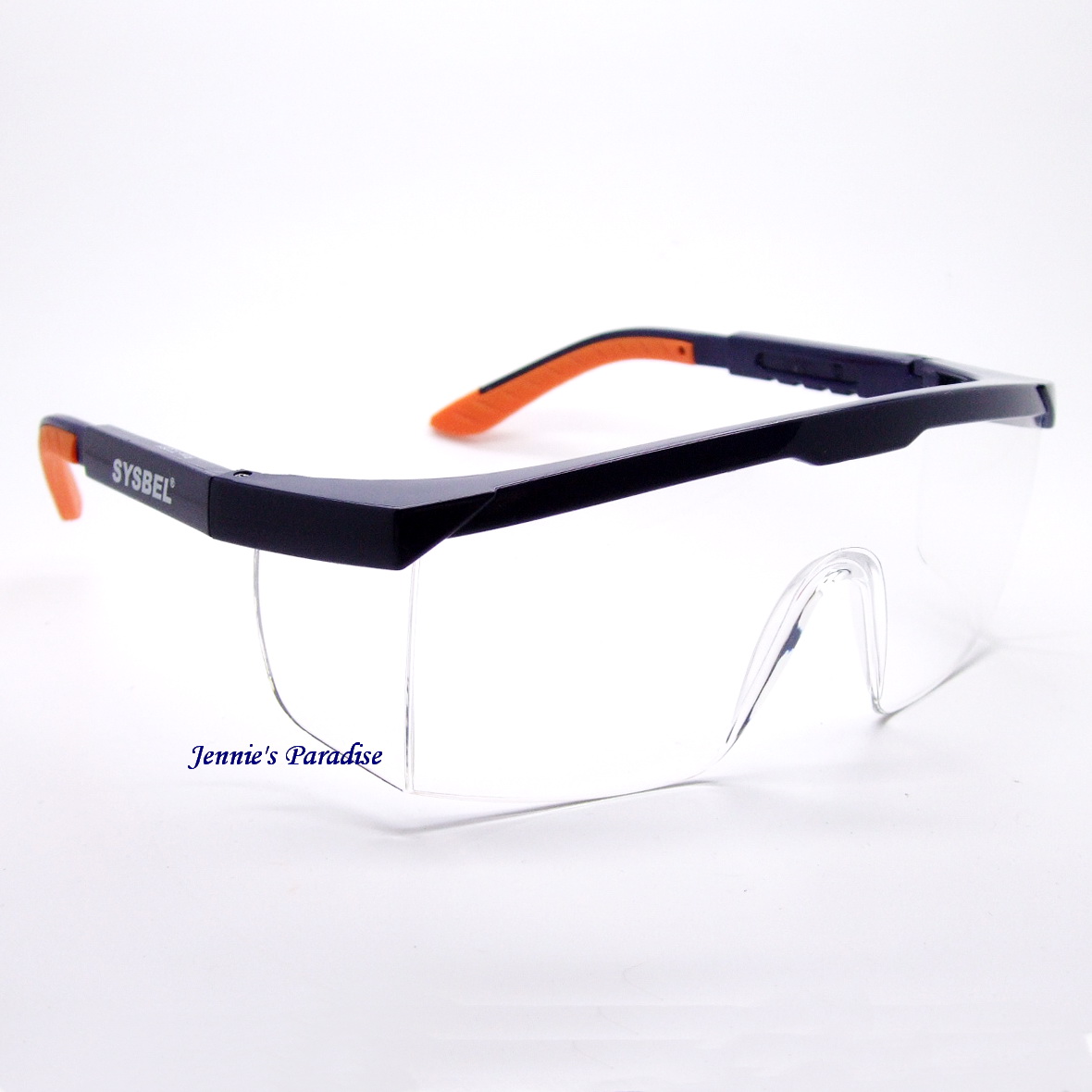 sysbelPC镜片软镜脚防护眼镜工业实验防雾防风镜骑行镜医用护目镜