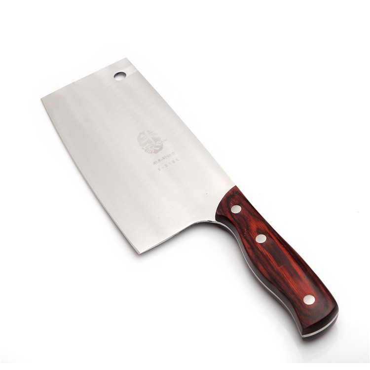朱家手工锻打不锈钢切片刀铬钢菜刀定做刀具最锋利的厨房套刀特价