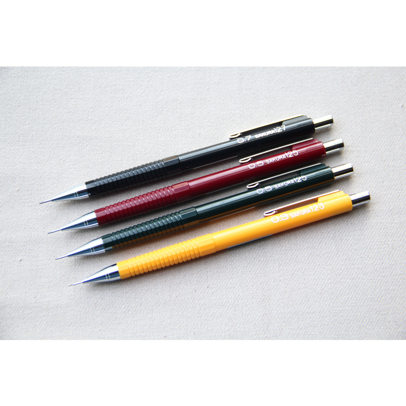 日本樱花活动铅笔 0.3/0.5/0.7/0.9mm防断自动铅笔  专业绘图铅笔