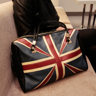 2015年新款欧美时尚范米字国旗单肩大包包手提购物包经典挎包