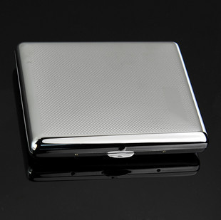 不锈钢20支装香菸超薄创意烟盒316镀铬 stainless Cigarette case