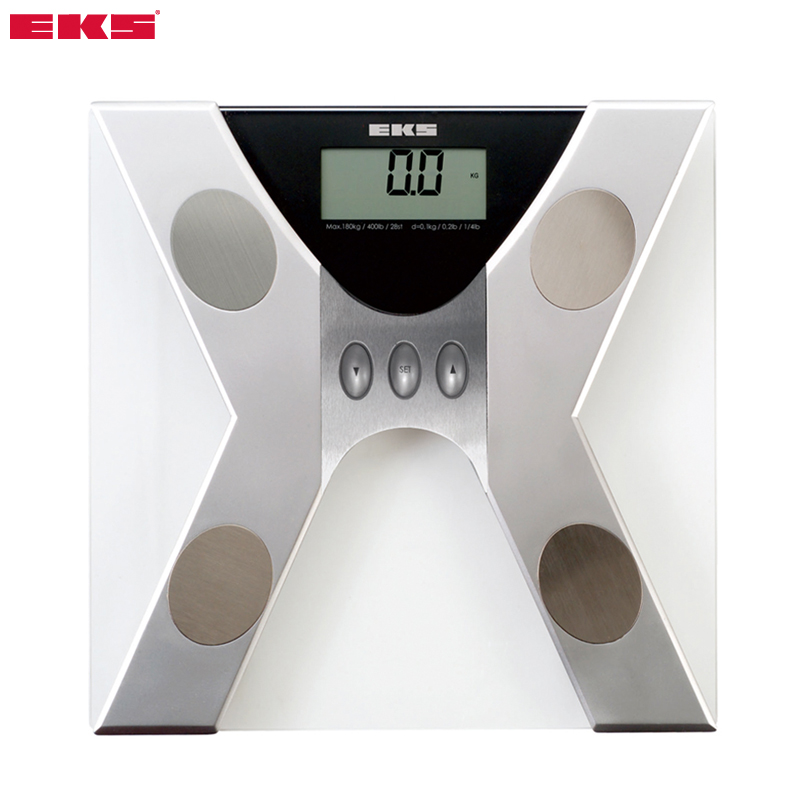 EKS电子秤脂肪秤健康秤体重称人体秤电池称精准特价正品包邮称重