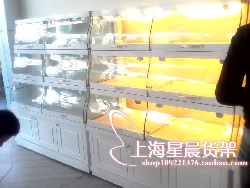 面包柜面包展示柜蛋糕柜展示柜面包玻璃货架面包边柜定做面包柜