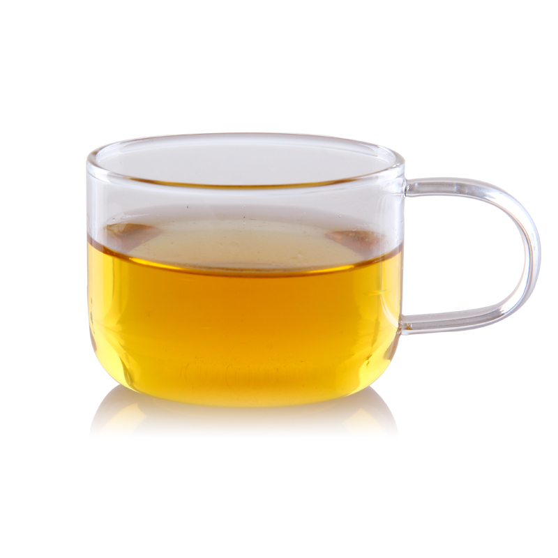 一品源正品耐热手工玻璃小茶杯泡茶茶具可爱手柄出口品质cp-120ml