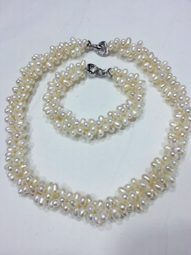 白色天然淡水珍珠异形珍珠项链强光微瑕时尚不规则珍珠项链稀少珠