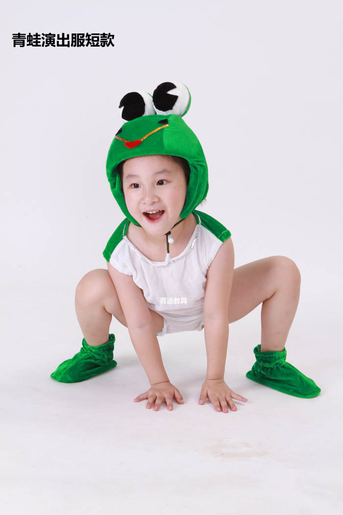 幼儿园演出服小学生小青蛙动物舞蹈服饰宝宝节日六一儿童表演服装