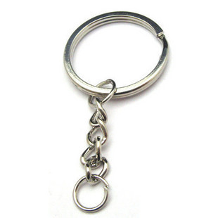 DIY配件 28mm钥匙圈 钥匙扣 钥匙环加延长链 送小铁环