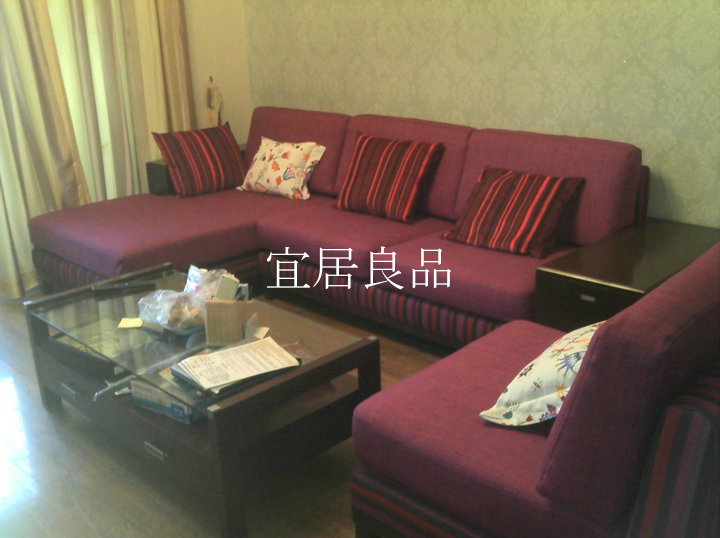 宜居 定做/订做沙发套 亚麻沙发面料 布艺全包 上海上门测量安装