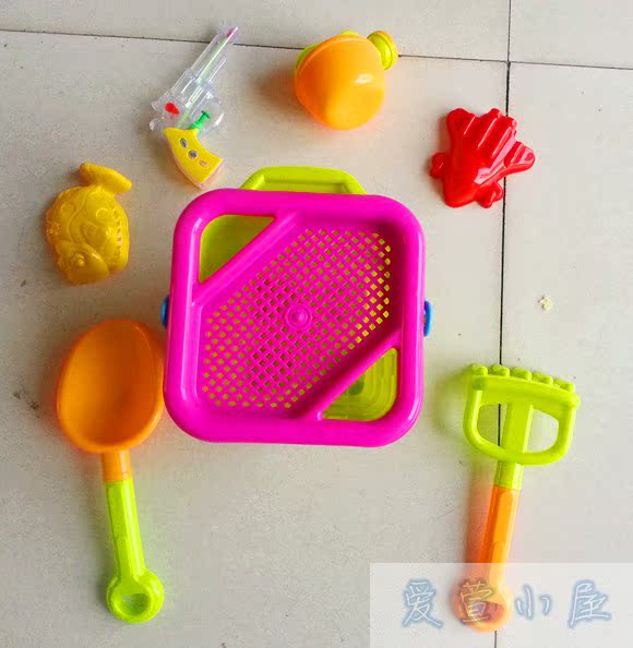 893正品盛阳沙滩工具方桶戏水玩具玩沙玩具玩沙工具塑料游泳池