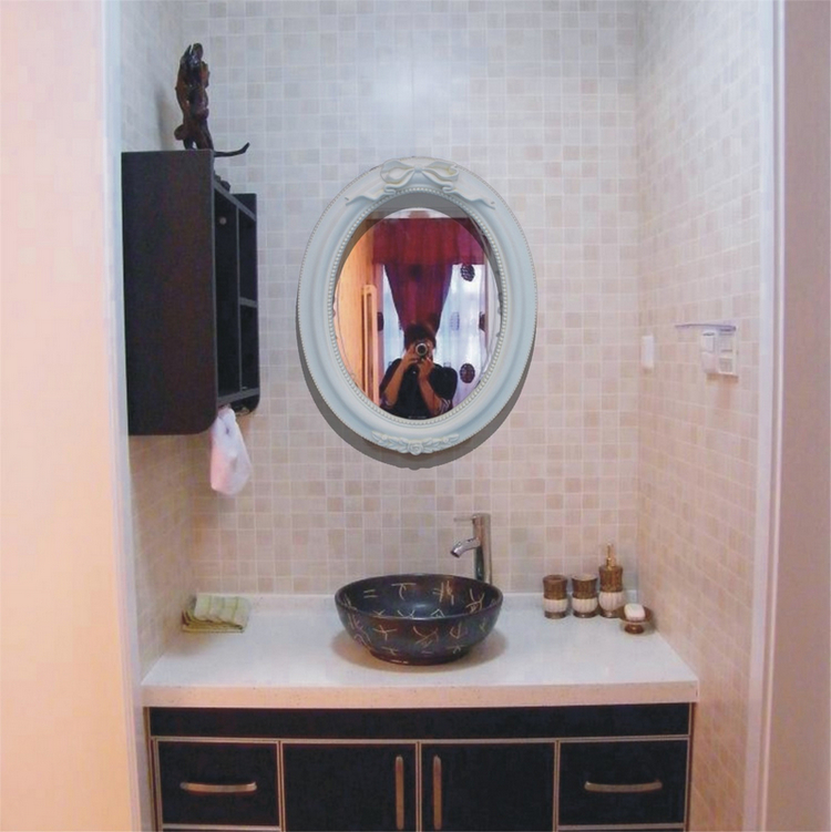 椭圆欧式 卫生间卫浴浴镜 地中海防水 装饰梳妆美容壁挂镜子