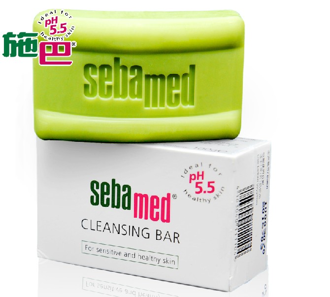 德国原装进口Sebamed施巴洁面皂 绿皂 PH5.5 预防粉刺 抗痘150g