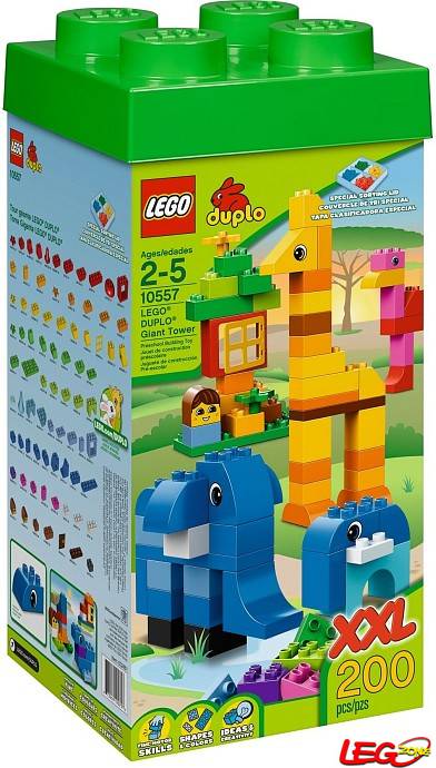 香港反斗乐园代购LEGO 乐高10557得宝系列 高塔XXL装早教积木玩具