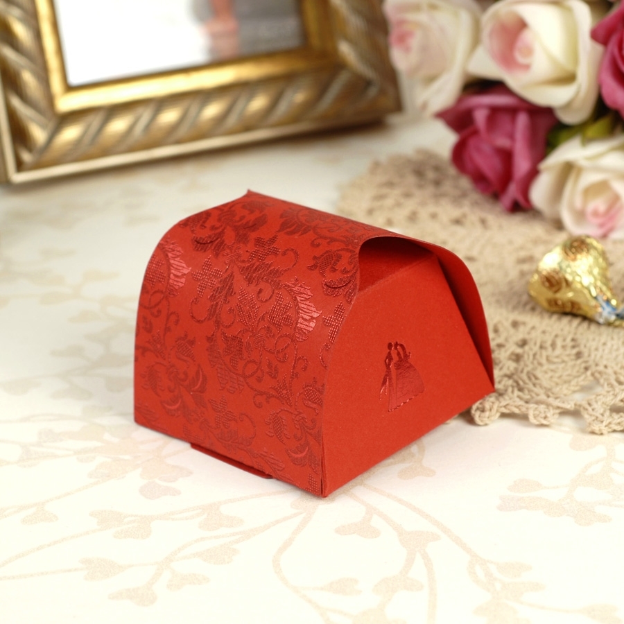 Dreamday 红色喜庆中式创意喜糖盒子结婚用品传统纸质费列罗糖盒