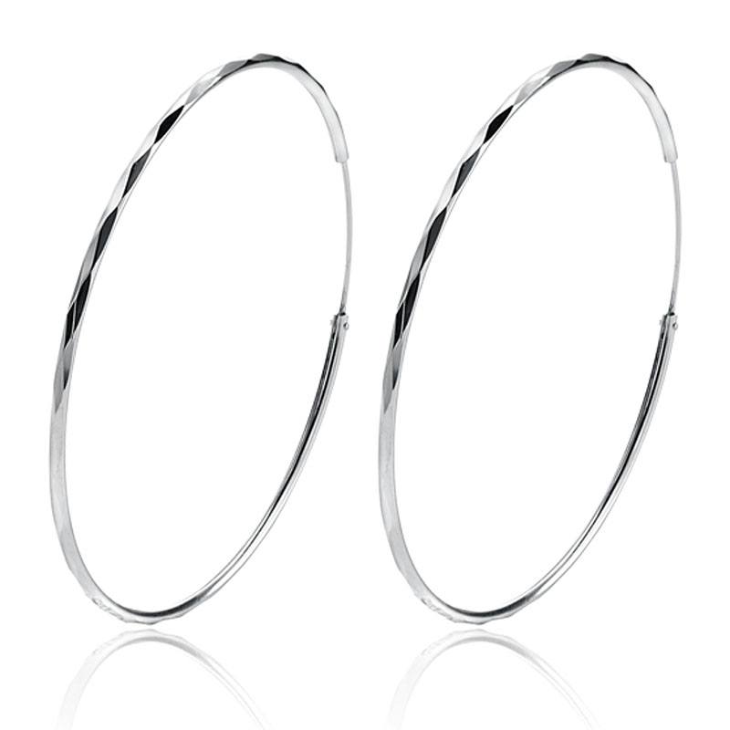 个性饰品批发 s990纯银首饰欧美时尚 大圆环耳环 耳环
