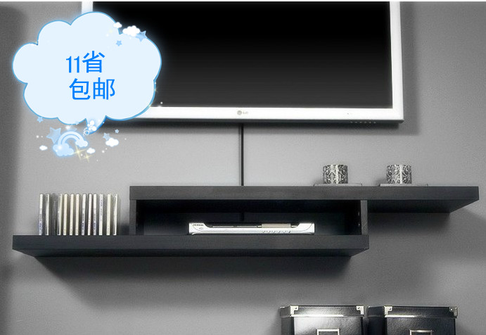 【11省包邮】搁板隔板置物架电视机顶盒挂架壁架壁挂架电视柜