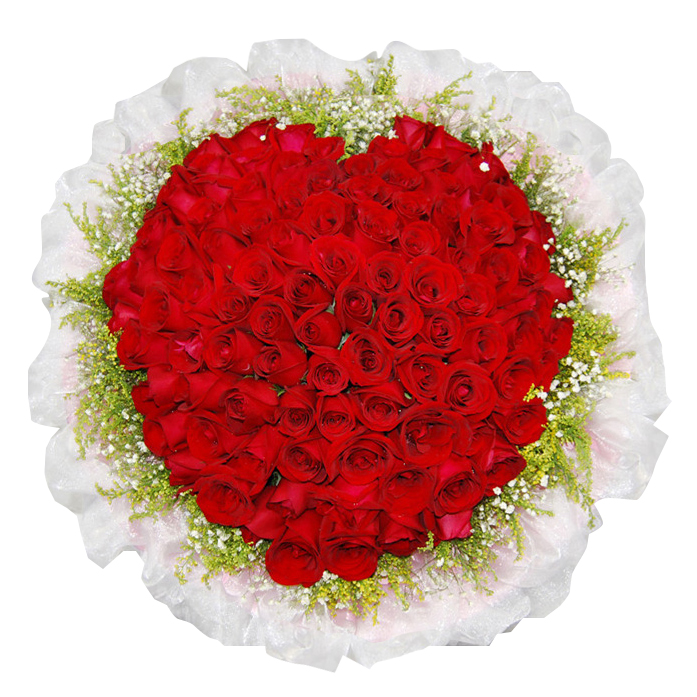 99朵红玫瑰同城鲜花速递池州上海铜陵北京合肥南昌情人节预定送花