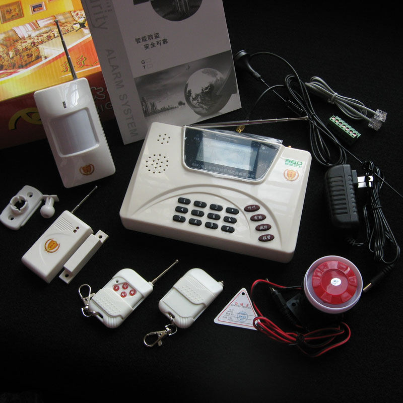 GSM双网智能99防区电话防盗报警器红外线报警器无线家用防盗器