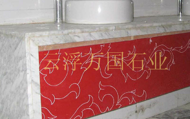 中式欧式天然大理石洗手台面/橱柜板/窗台板/电视柜面/大花白台面