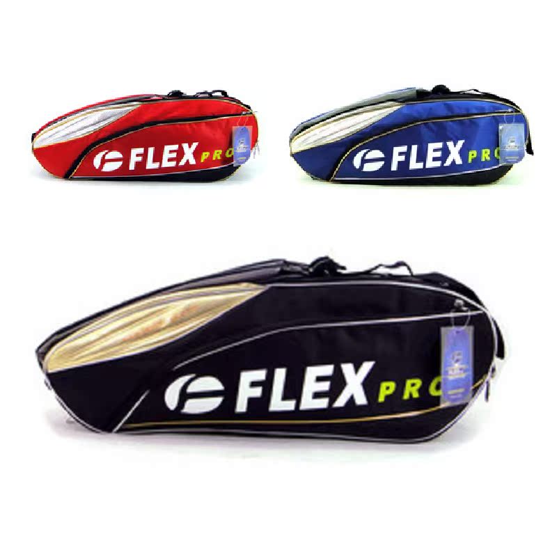 正品 佛雷斯/FLEX羽毛球包FB126 运动/双肩背包6支装超大容量特价