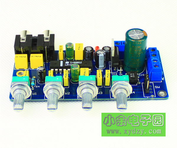 LM1036n发烧音调空板（PCB空板不含任何元件）12V交流直流供电