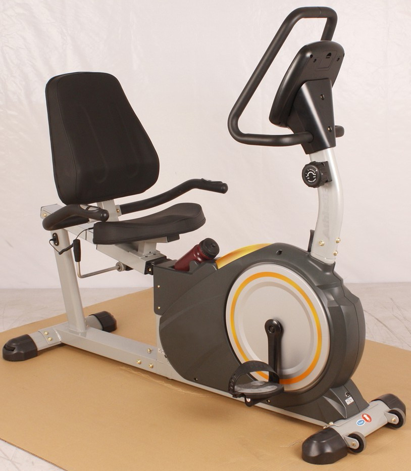 官方正品【艾威】RC6830 卧式磁控健身车 双向内磁控轮健身器材