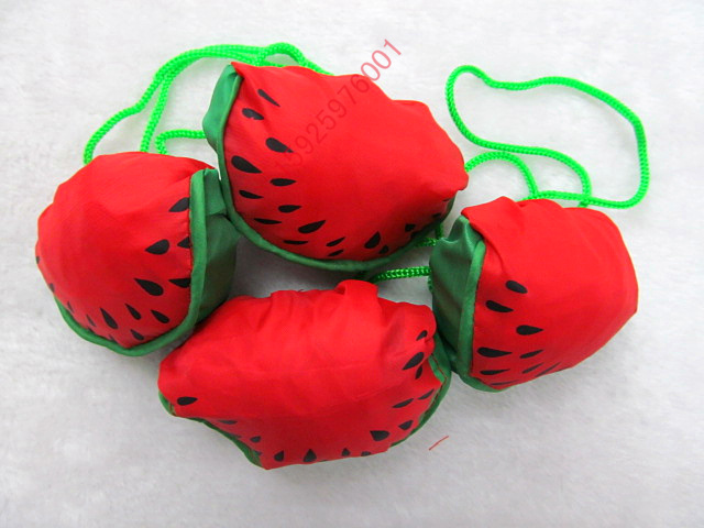西瓜水果环保购物袋 西瓜环保折叠压缩袋西瓜 草莓袋  厂家直销