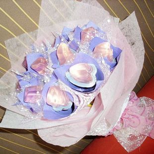 果冻花束11颗水晶之恋双层果冻 情人节特价仅售139元长沙鲜花店