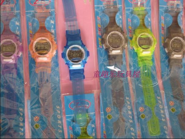 透明表带数字手表  儿童手表 时尚运动果冻表 电子手表 学生表