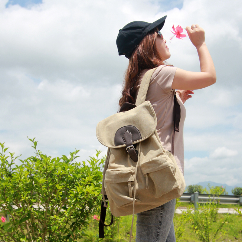 蓝格双肩包包2014新款潮女包韩版休闲旅行背包学生书包复古帆布包