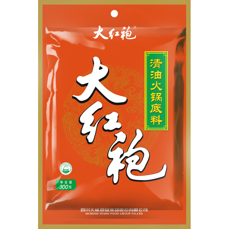 【大红袍】清油火锅底料300g植物油 天味食品厂家直销