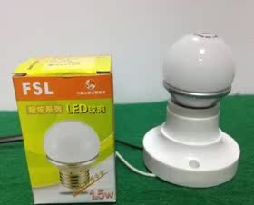 佛山照明LED灯泡 螺口E27 1.5W led红色球泡 FSL正品led节能泡