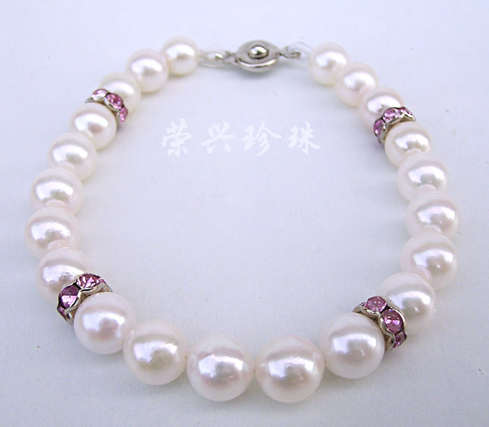 珍珠手链 海水珍珠 花式手链 单排手链 （6.5-7mm）