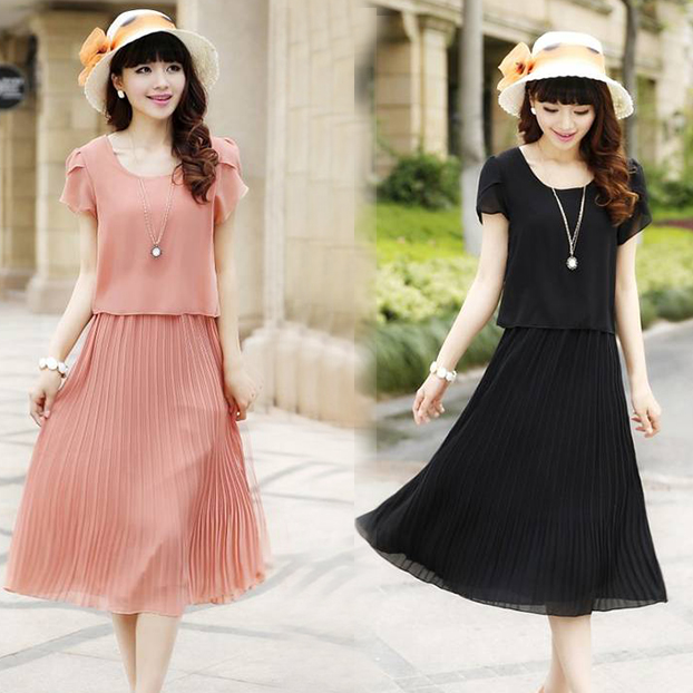 2014新款波西米亚长裙连衣裙夏女士式韩国版修身显瘦沙滩雪纺气质