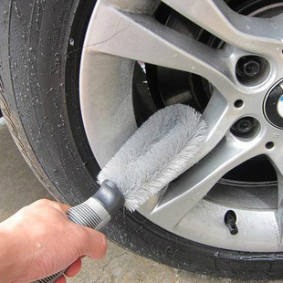 汽车 钢圈刷轮毂清洁刷轮胎刷洗车刷 轮毂刷子 高级软握把轮胎刷