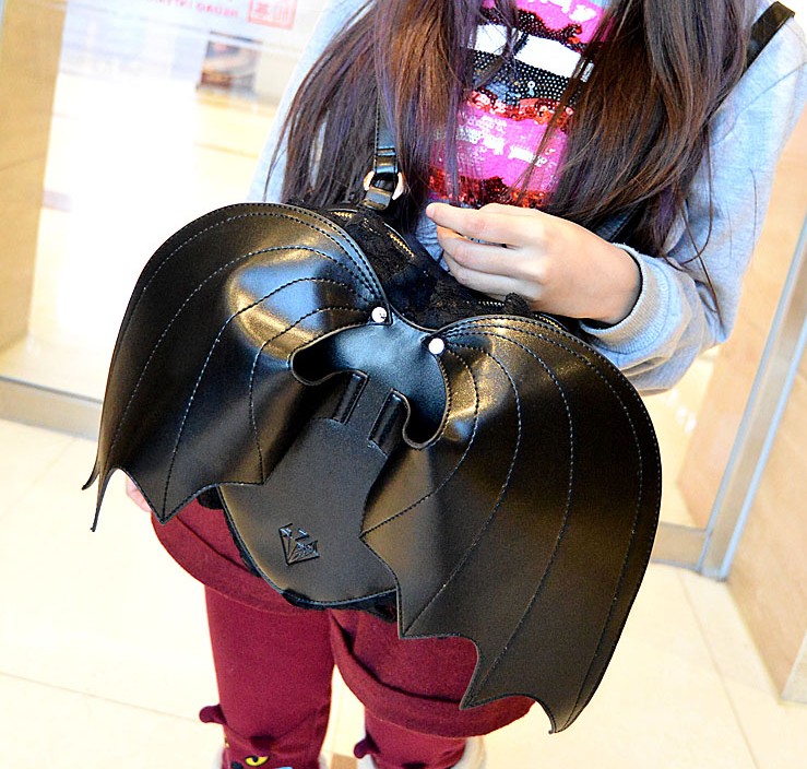 包邮包包2015新款韩版潮双肩包手提时尚女包天使的翅膀个性小背包