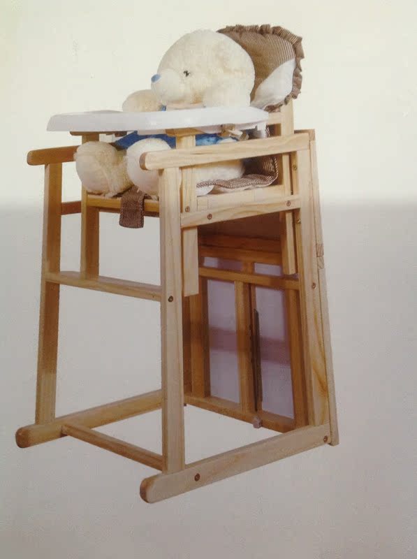 婴木实木婴儿吃饭椅儿童餐车椅婴儿餐桌椅实木多功能座椅可变书桌