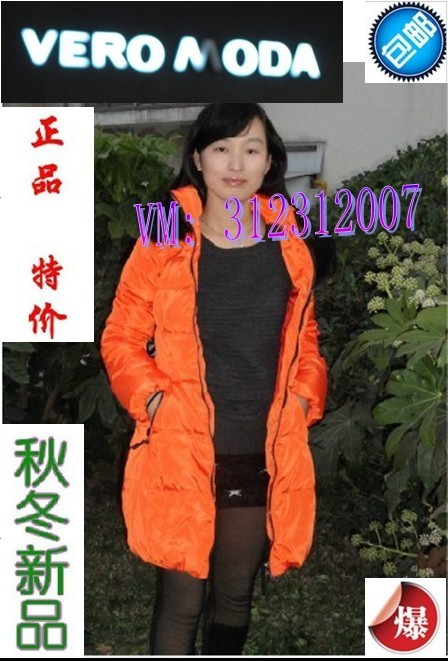 VM2012-0vero冬新款专柜正品moda绵羊毛领中长款羽绒服312312007