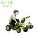 快乐年华儿童工程车起重机 玩具车 儿童 可坐四轮脚踏工程车