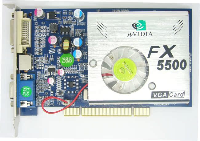 全新PCI显卡FX5500 256M PCI工控机显卡PCI-X服务器显卡支持宽屏
