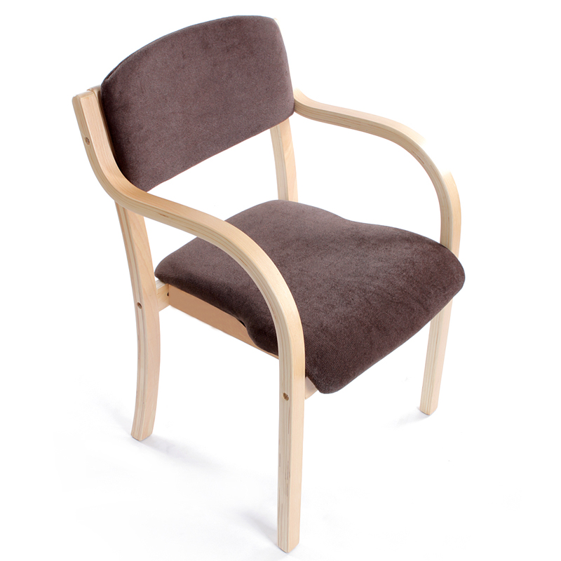 实木餐椅简约书房椅单人餐桌椅现代扶手椅子时尚靠背软包木椅包邮