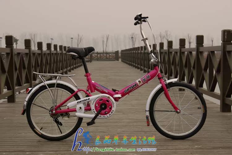 中国名牌18寸金狮折叠自行车单车减震自行车男女款学生车
